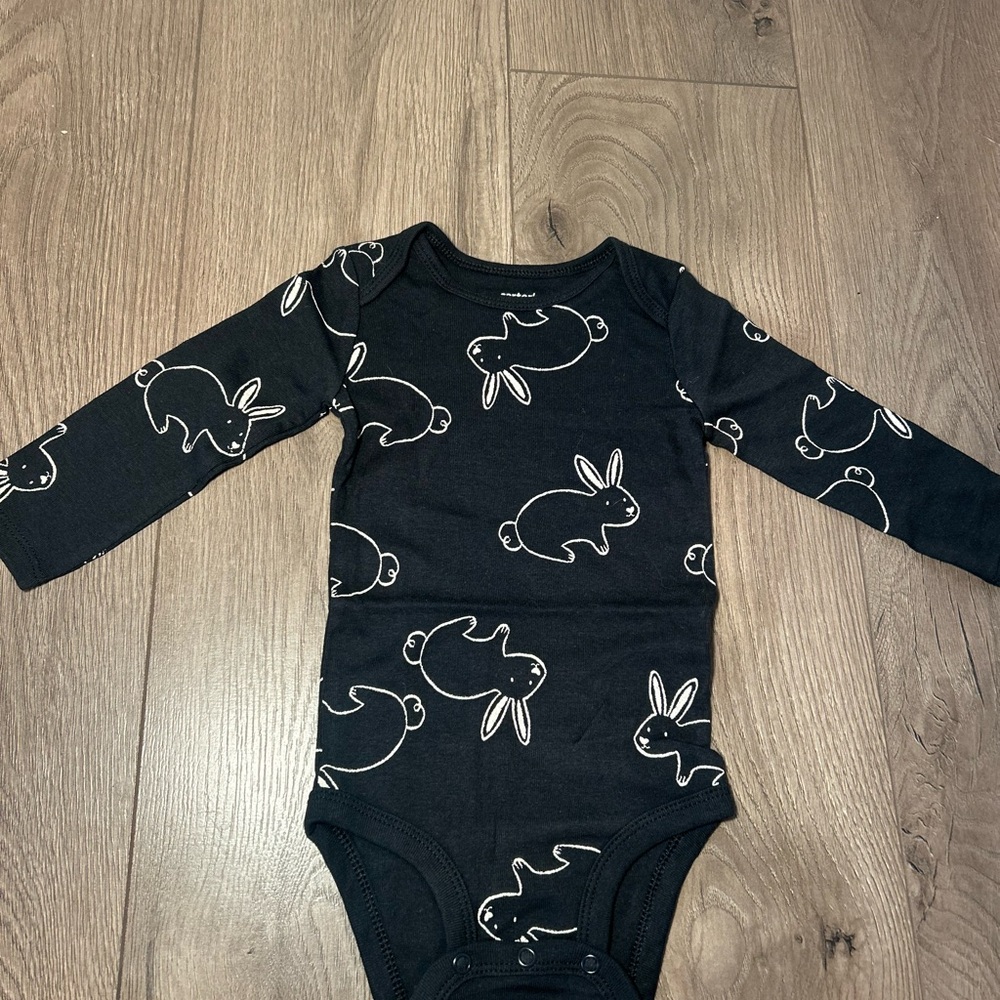 Black Bunny Print 9M Carter’s One Piece
